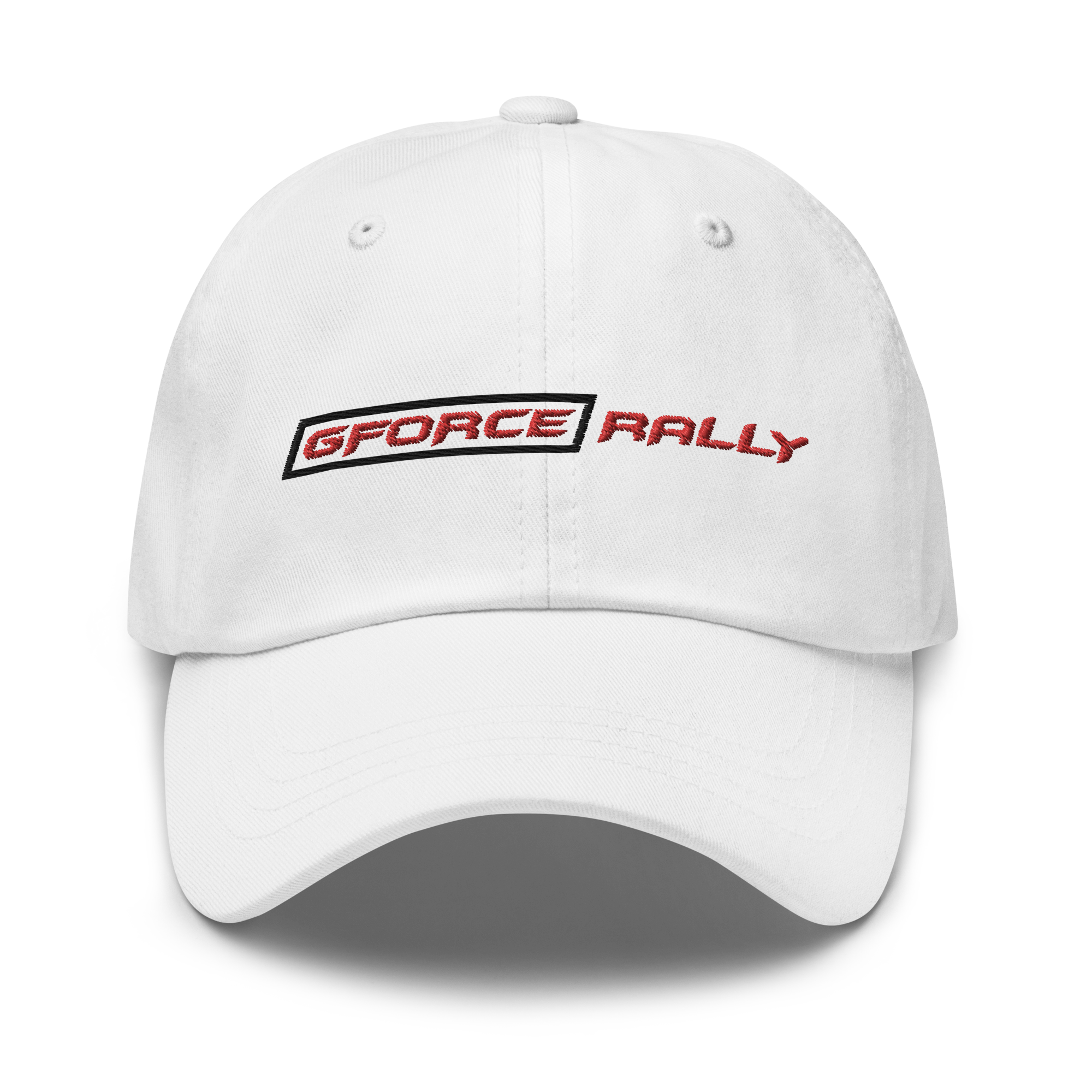 White Rally Logo Dad hat