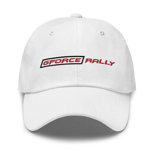 White Rally Logo Dad hat
