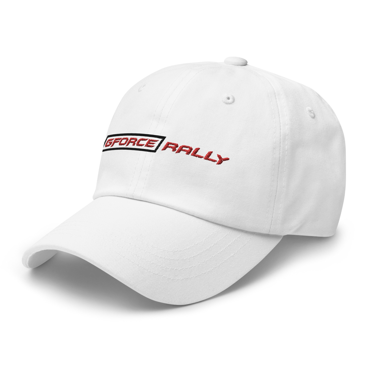 White Rally Logo Dad hat