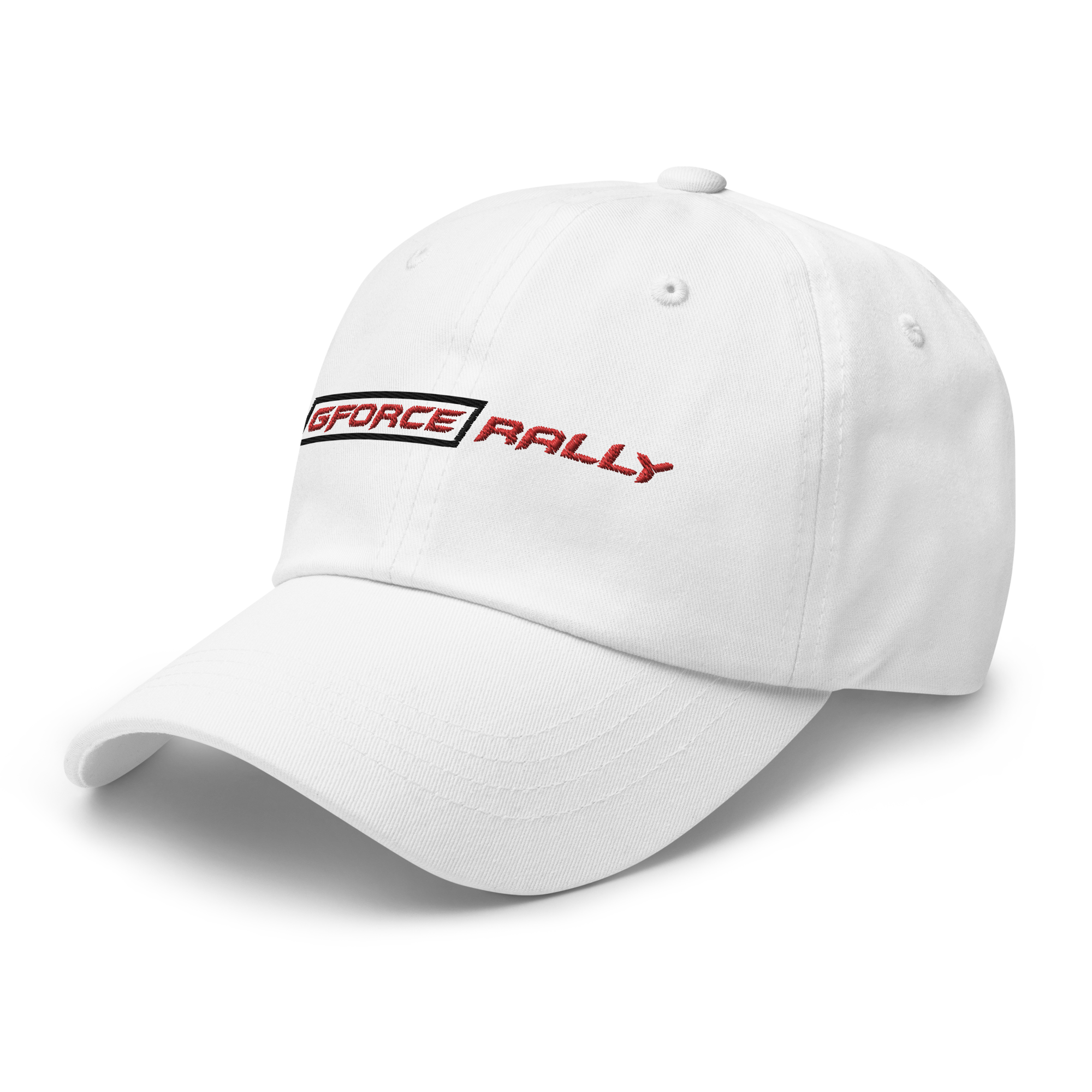 White Rally Logo Dad hat